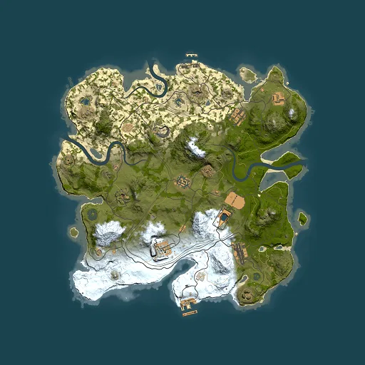 Rust map seed 1337, 3800x3800m top-down preview