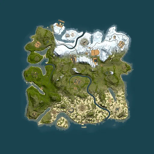 Rust map seed 1337, 3800x3800m top-down preview