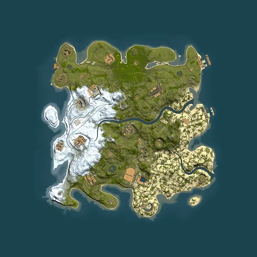 Rust map seed 1337, 3750x3750m top-down preview