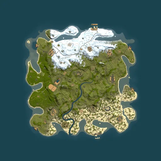 Rust map seed 1337, 4101x4101m top-down preview