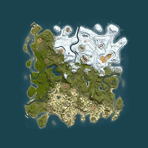 Rust map seed 1621842163, 4500x4500m top-down preview