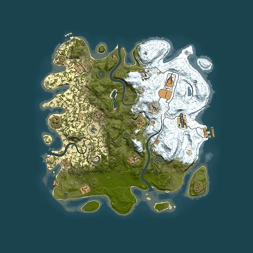 Rust map seed 629948217, 4000x4000m top-down preview