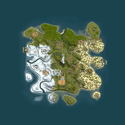 Rust map seed 549706134, 3500x3500m top-down preview