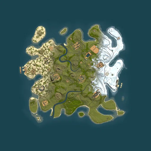 Rust map seed 1112022, 3500x3500m top-down preview