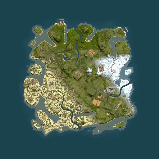 Rust map seed 1749664108, 4000x4000m top-down preview