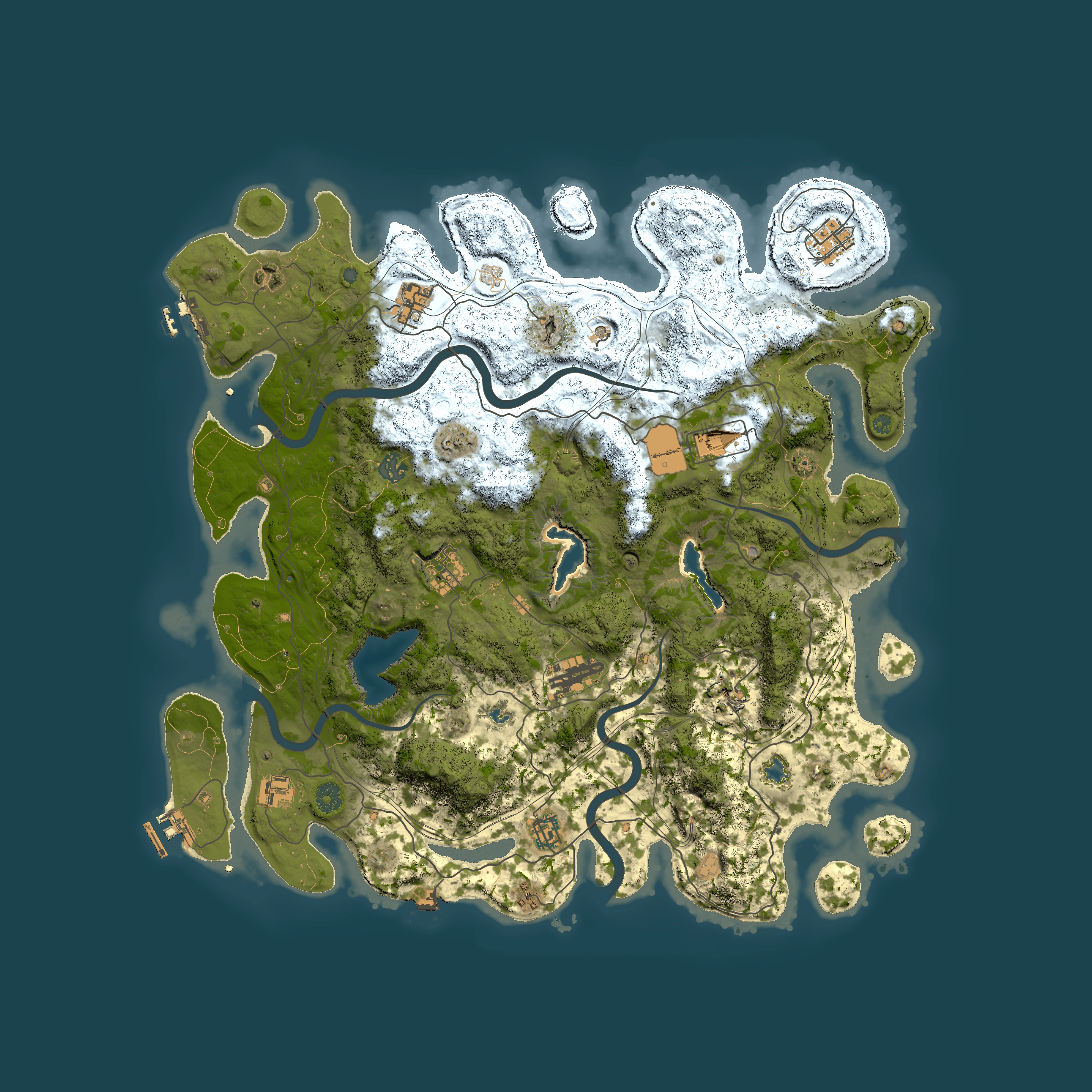 Full top-down render of Rust map seed 995141611, 4500x4500m