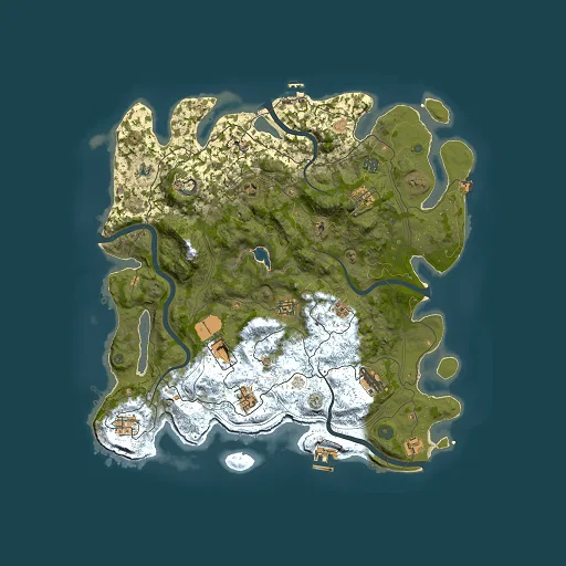 Rust map seed 184676197, 4250x4250m top-down preview