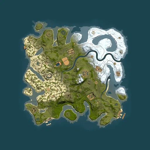 Rust map seed 521303516, 3750x3750m top-down preview