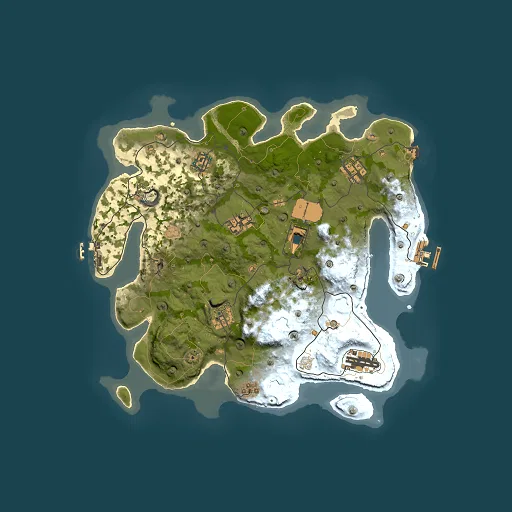 Rust map seed 1719284889, 3451x3451m top-down preview