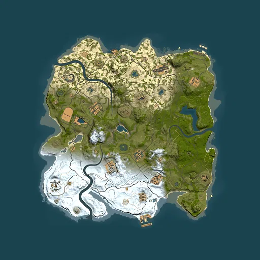 Rust map seed 1151988397, 3750x3750m top-down preview