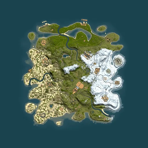 Rust map seed 1476583668, 4000x4000m top-down preview