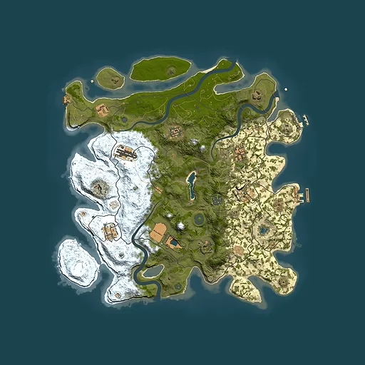 Rust map seed 1952982879, 4000x4000m top-down preview