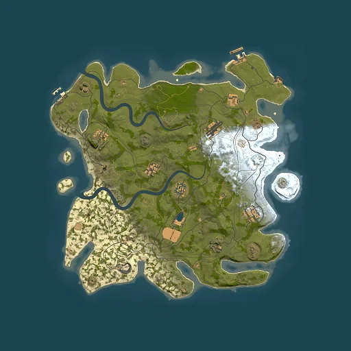 Rust map seed 1112022, 4000x4000m top-down preview