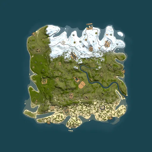 Rust map seed 1337, 4101x4101m top-down preview