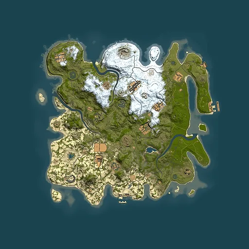 Rust map seed 1864782638, 4000x4000m top-down preview