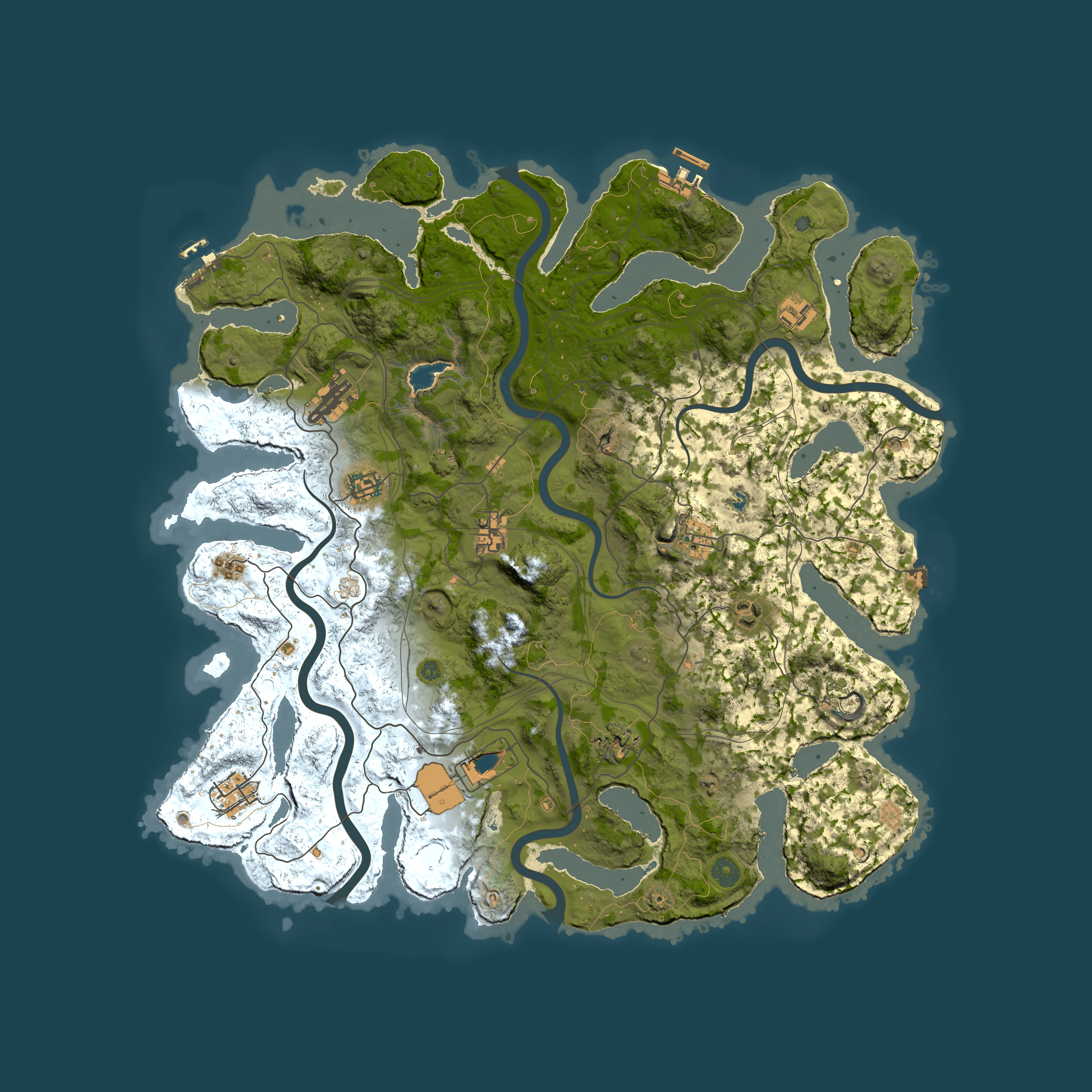 Full top-down render of Rust map seed 1843146705, 4500x4500m