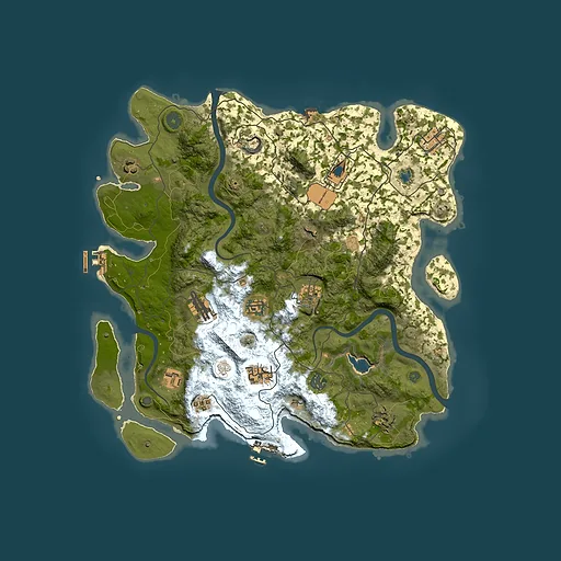Rust map seed 1143482520, 4000x4000m top-down preview