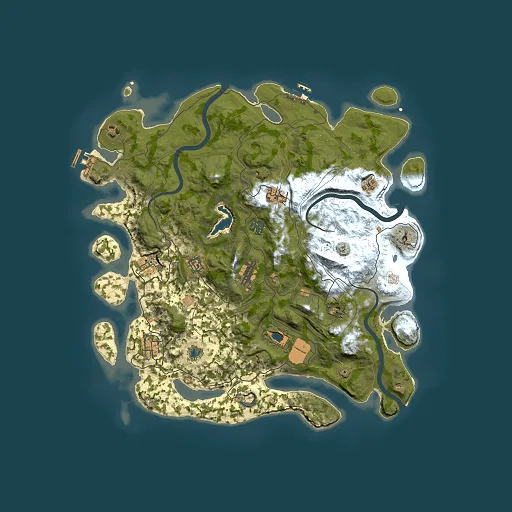 Rust map seed 26092026, 4250x4250m top-down preview