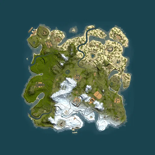 Rust map seed 1337, 3800x3800m top-down preview