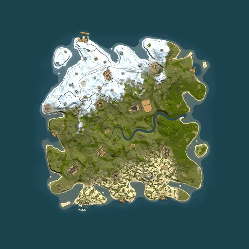 Rust map seed 1337, 4101x4101m top-down preview