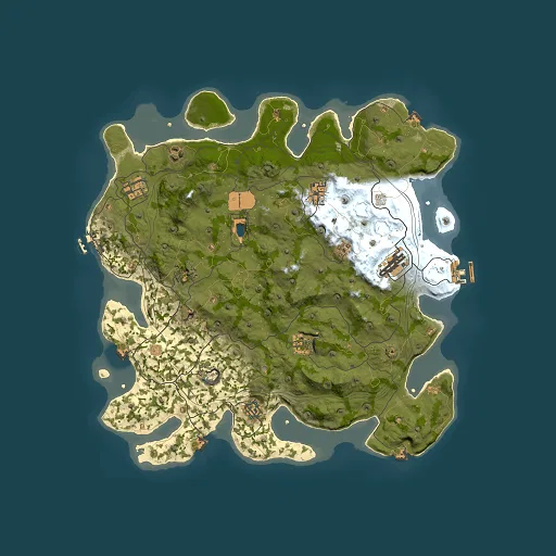 Rust map seed 1337, 4101x4101m top-down preview