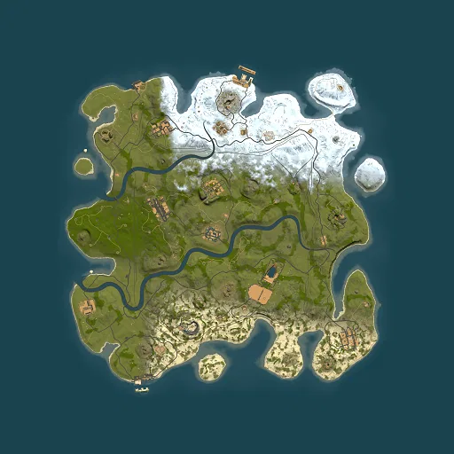 Rust map seed 1112022, 4000x4000m top-down preview
