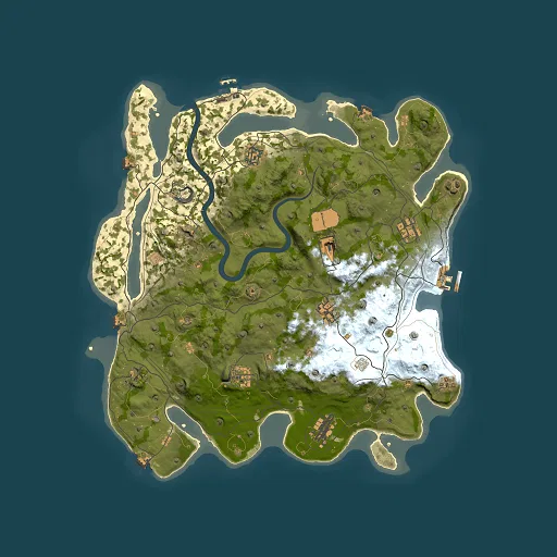 Rust map seed 1337, 4101x4101m top-down preview