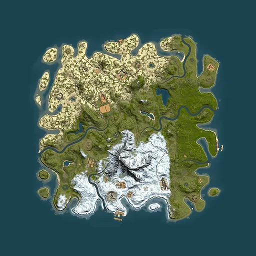 Rust map seed 523141115, 5000x5000m top-down preview