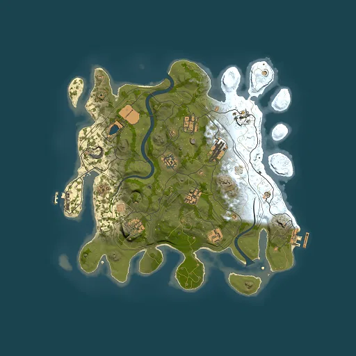 Rust map seed 1112022, 3500x3500m top-down preview