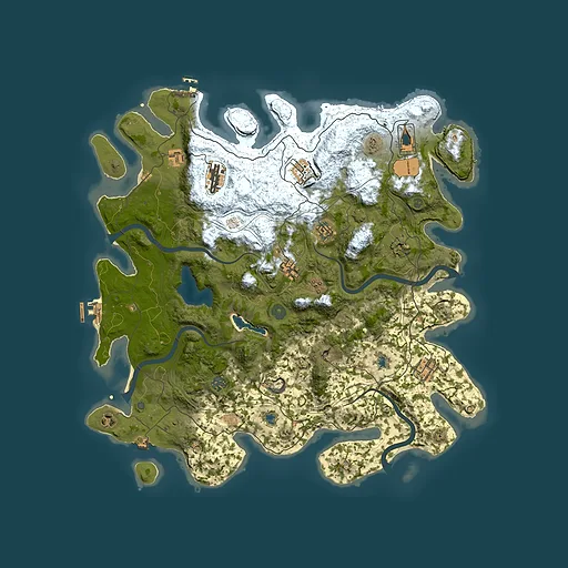 Rust map seed 1867435965, 4500x4500m top-down preview