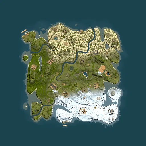 Rust map seed 1069754560, 4000x4000m top-down preview