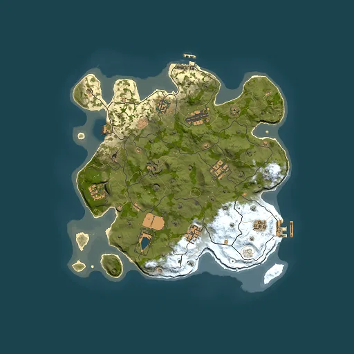Rust map seed 1337, 3351x3351m top-down preview