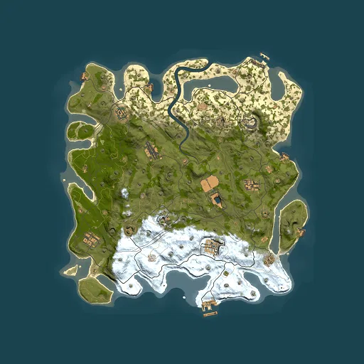 Rust map seed 1337, 4101x4101m top-down preview