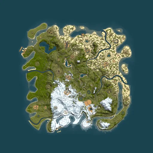 Rust map seed 150123630, 4500x4500m top-down preview