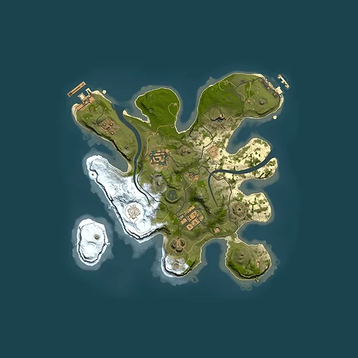 Rust map seed 1613949067, 2500x2500m top-down preview
