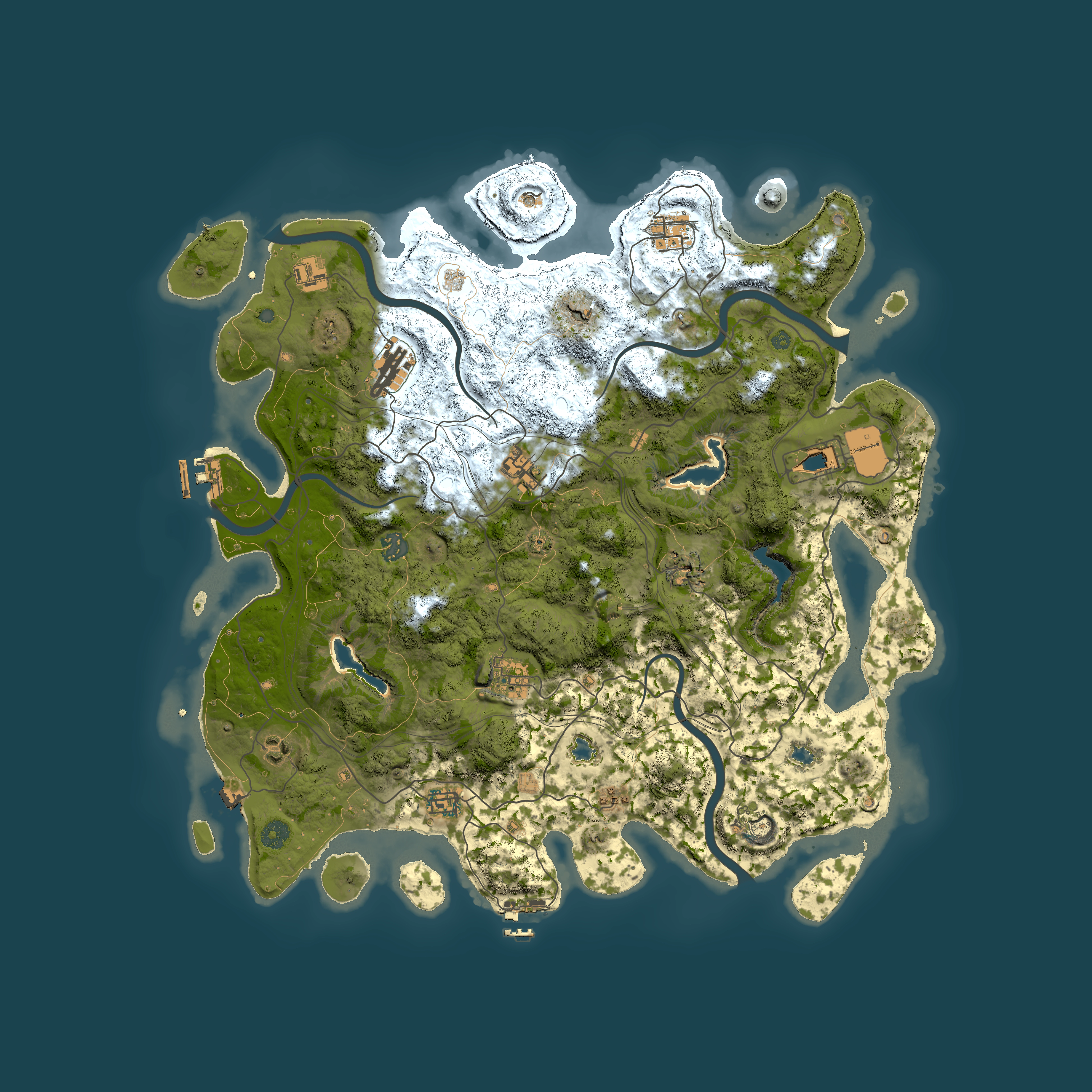 Full top-down render of Rust map seed 541550376, 4500x4500m