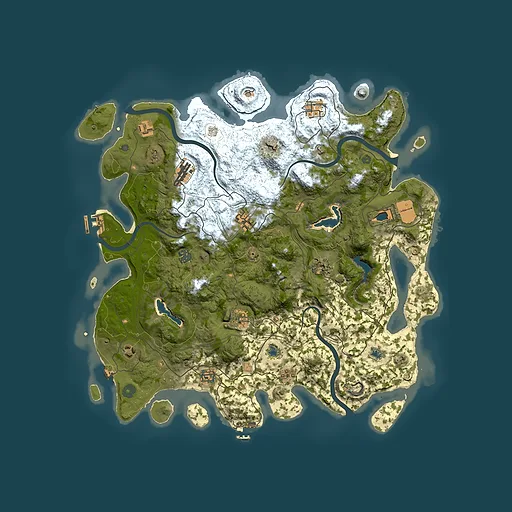Rust map seed 541550376, 4500x4500m top-down preview