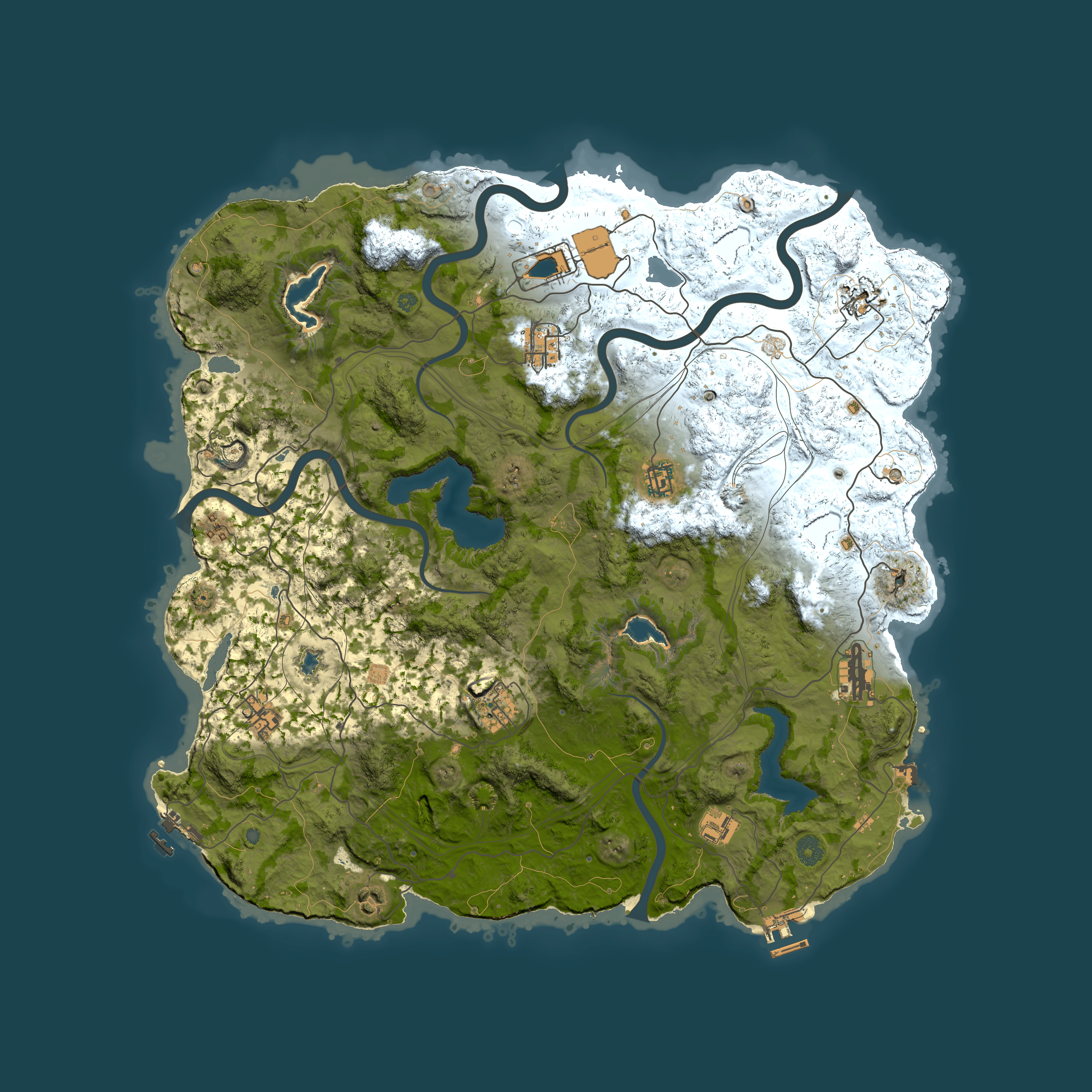 Full top-down render of Rust map seed 1883130744, 4500x4500m