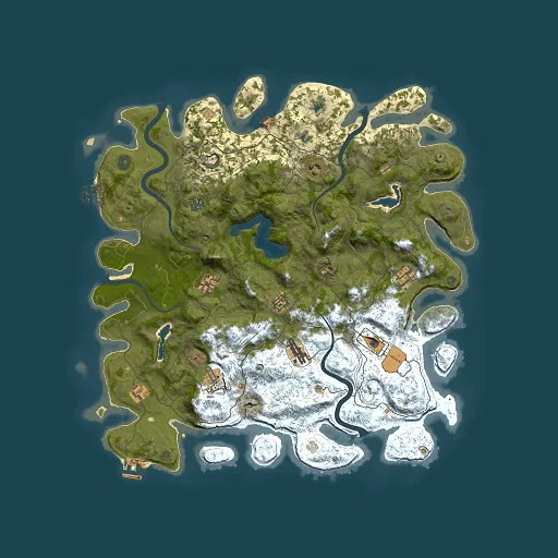 Rust map seed 595479136, 4500x4500m top-down preview