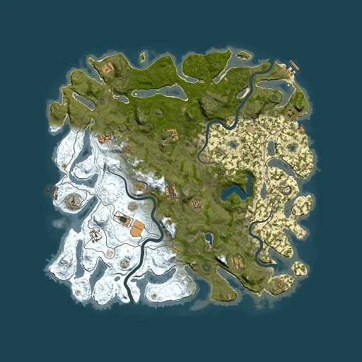 Rust map seed 3184, 4750x4750m top-down preview