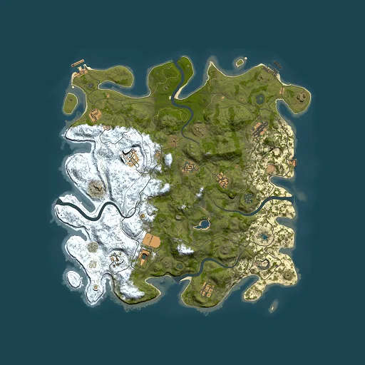 Rust map seed 642994646, 4250x4250m top-down preview