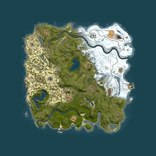 Rust map seed 1763930576, 4000x4000m top-down preview