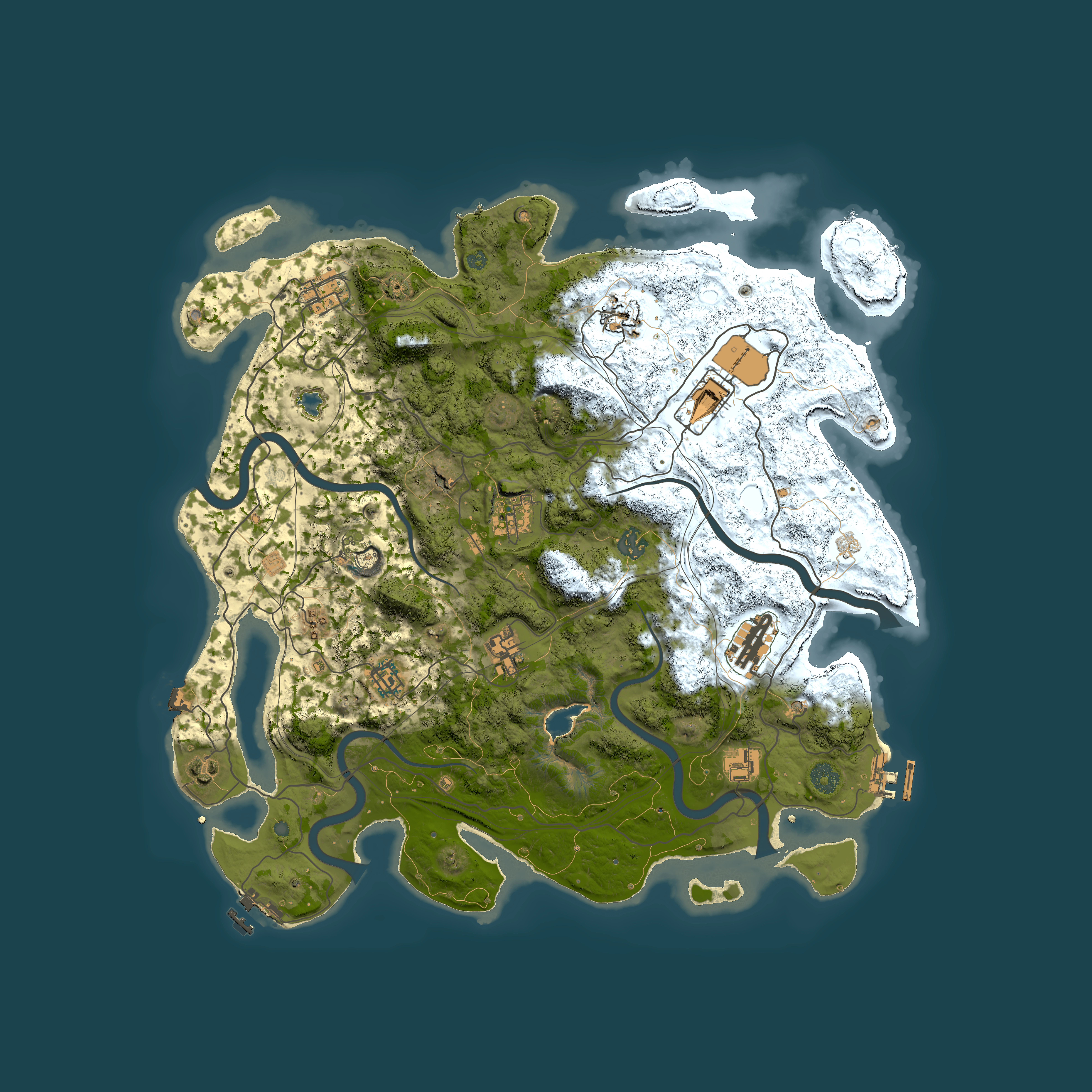 Full top-down render of Rust map seed 1556747066, 4250x4250m