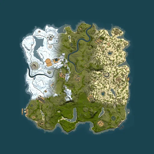Rust map seed 337573232, 4000x4000m top-down preview