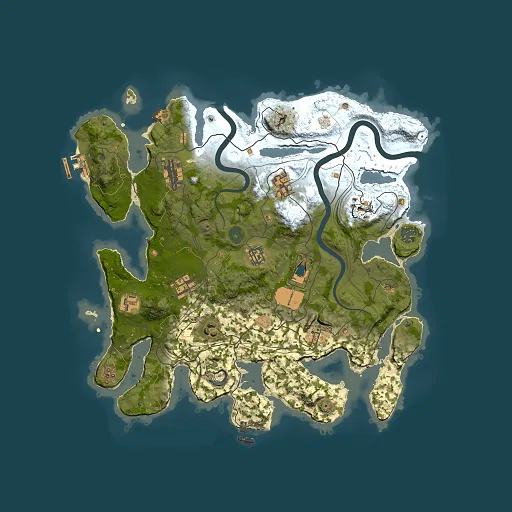 Rust map seed 1337, 3700x3700m top-down preview