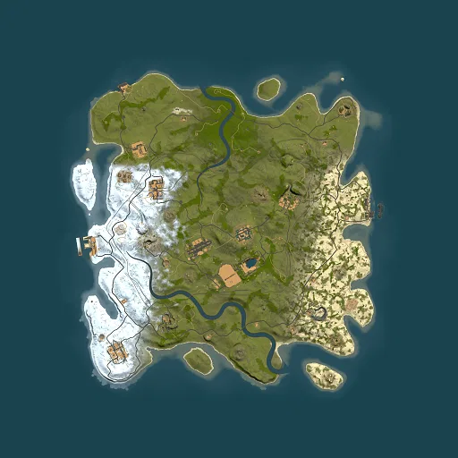 Rust map seed 1112022, 4000x4000m top-down preview
