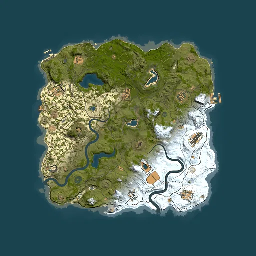 Rust map seed 1851552942, 4000x4000m top-down preview