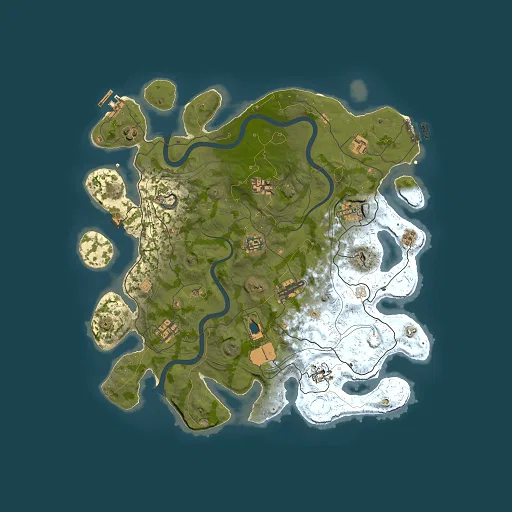 Rust map seed 1112022, 4000x4000m top-down preview