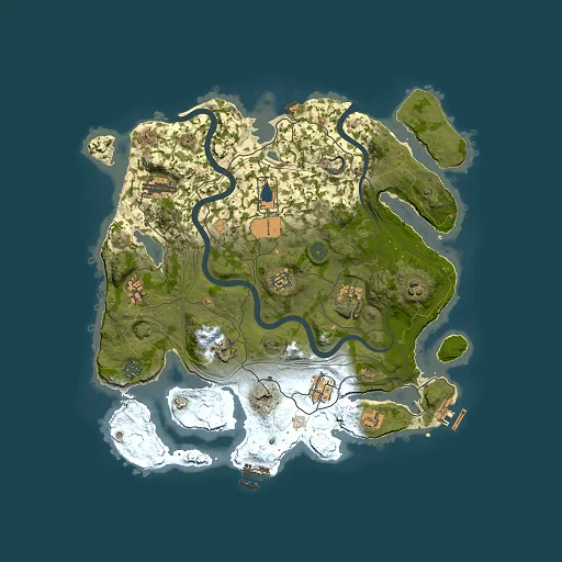 Rust map seed 1337, 3700x3700m top-down preview