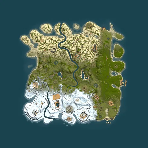 Rust map seed 1337, 4000x4000m top-down preview